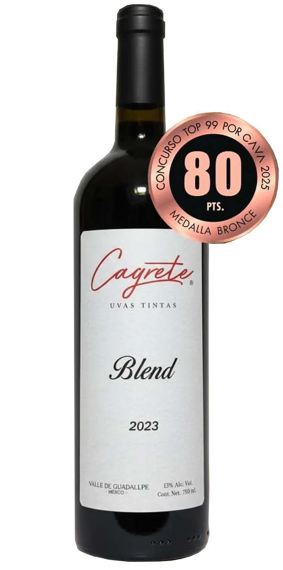 Botella Cagrete Blend 2023 — Cava Zaragoza medalla de bronce