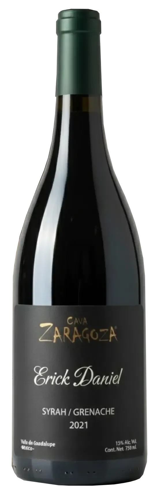 Botella Erick Daniel, Syrah · Grenache - Cava Zaragoza
