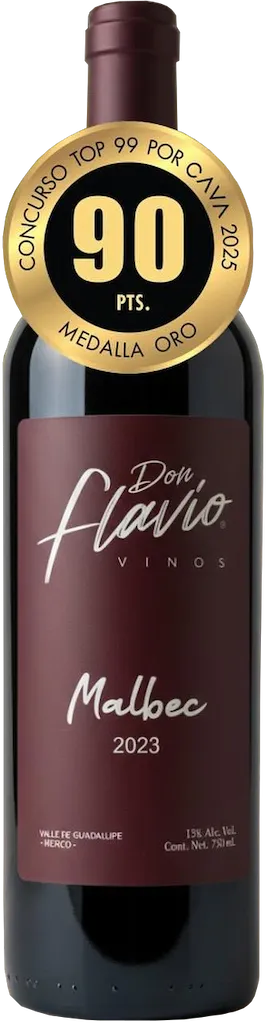 Botella Malbec — Cava Zaragoza medalla Oro Concurso Top 99